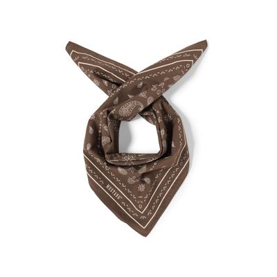 Schal MUSTANG "Herren Style Sunrise Bandana", Herren, Gr. one-size, dunkelbraun, 100% Baumwolle, Modetücher Schal