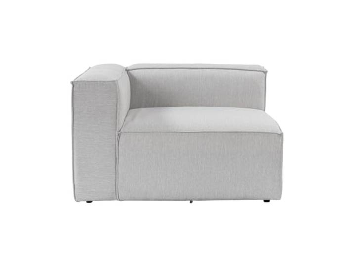 Produce Shop Eckmodul Links für das Sektionssofa aus Leinen Fora 1L - Grau