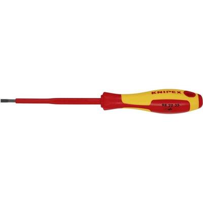 Knipex VDE VDE Schlitz-Schraubendreher Klingenbreite: 3.5 mm Klingenlänge: 100 mm DIN EN 60900