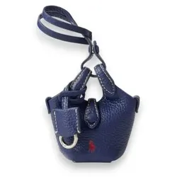 Polo Ralph Lauren für Damen. 427P17791005 Ledernes Polo Play Anhänger für Tasche, marineblau (OSFA), Lässig