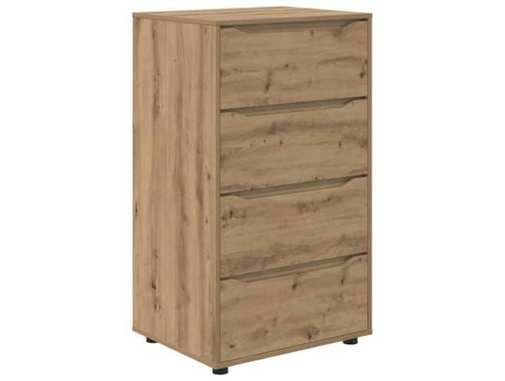 Helloshop26 Aufbewahrungsschrank, 2 Stück, praktisch, minimalistisch, 60 x 48 x 105 cm, aus Holz, Eiche, handwerklich gefertigt, 02_0056195