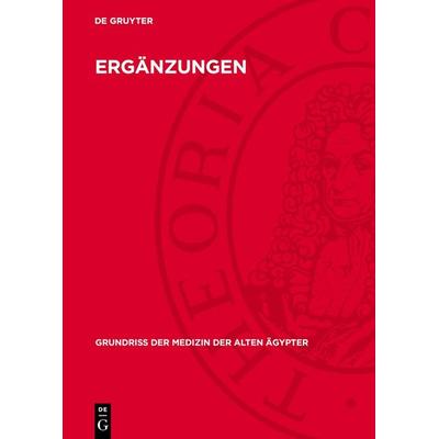 Ergänzungen, Gebundene Ausgabe von , De Gruyter, 978-3-11-271722-6