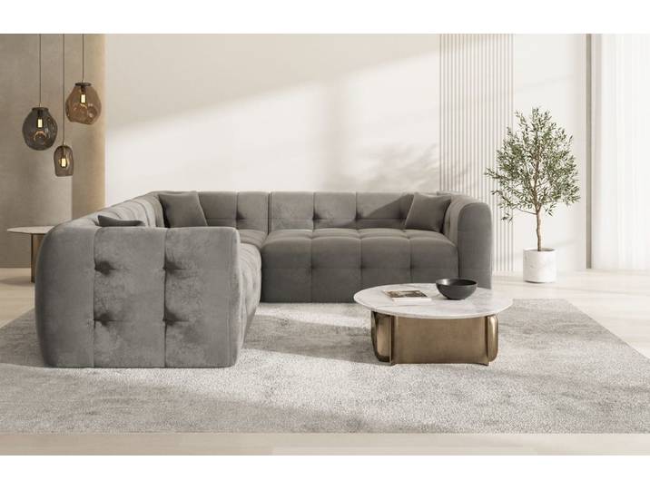 Stoff Ecksofa Sevilla L-Form