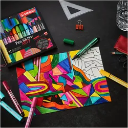 5x Stabilo, Malstifte, Pen 68 Max (1x)