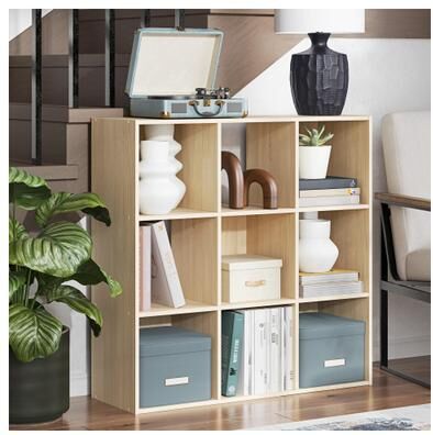 "Signature Design by Ashley Piperton Brown 9 Cube Organizer - 35"" W x 12"" D x 35"" H"