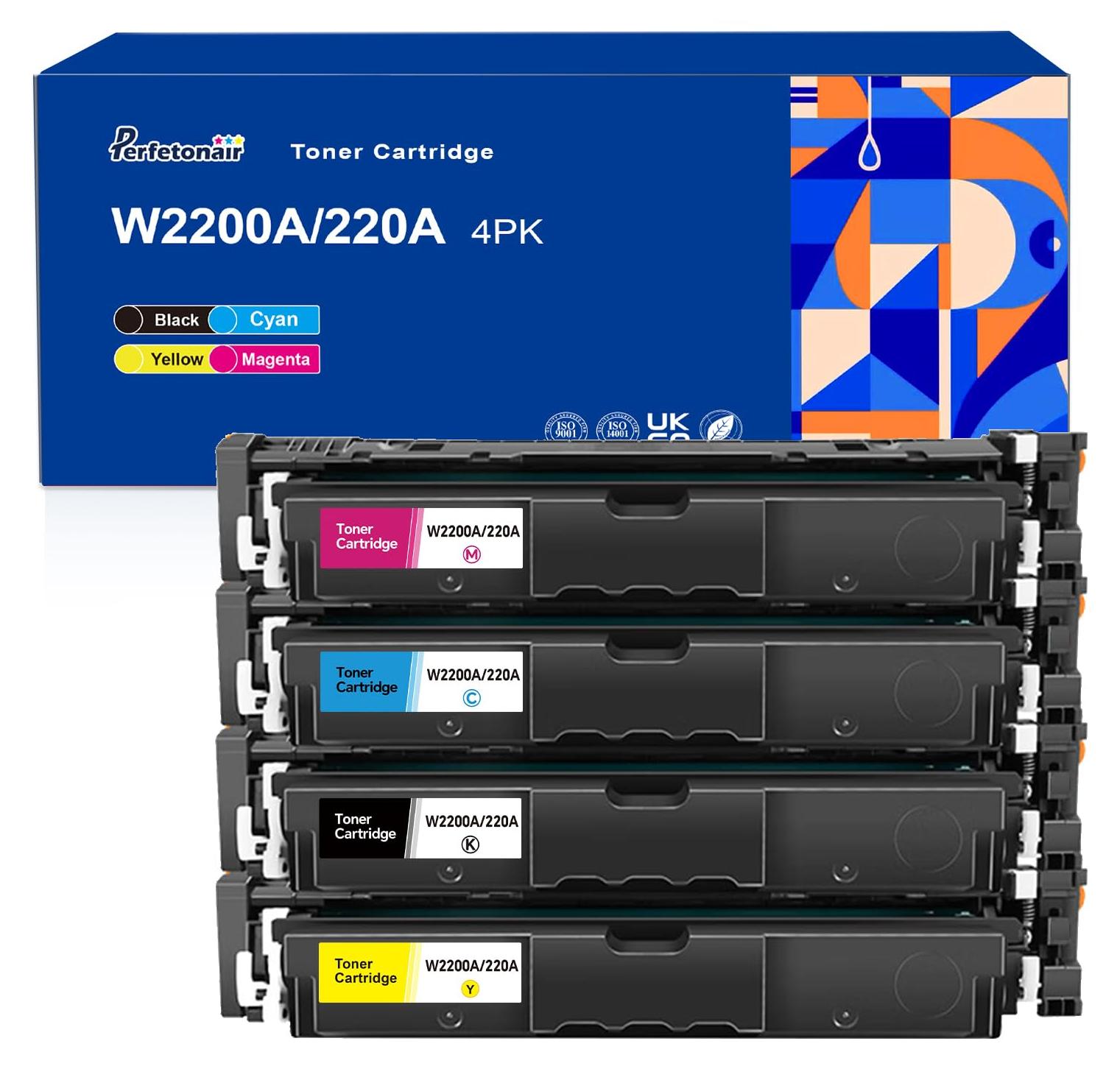 Tonerkartuschen 220A, 4 Stück, für HP Color LaserJet Pro