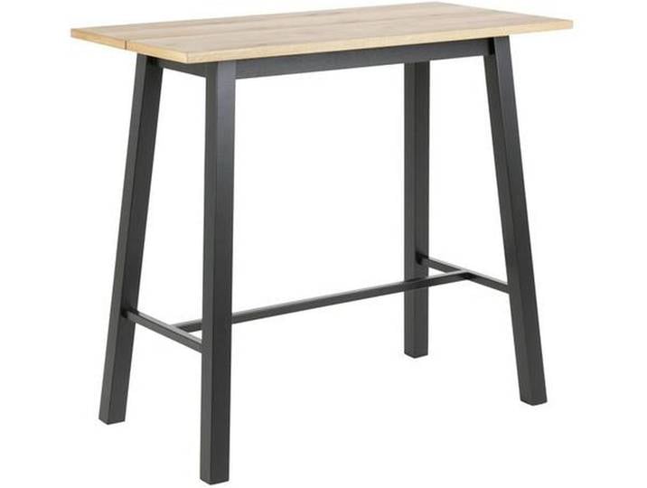 Carryhome Bartisch, Wildeiche, Holz, Metall, Wildeiche, furniert, rechteckig, eckig, 58x105x117 cm, Esszimmer, Tische, Stehtische