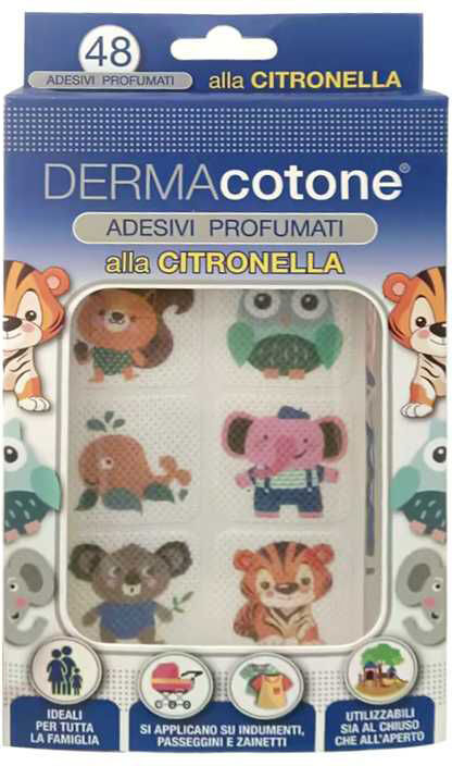 DA.MA. DISTRIBUZIONE Srl Dermacotone Adesivi Citronella, 48 StickerS