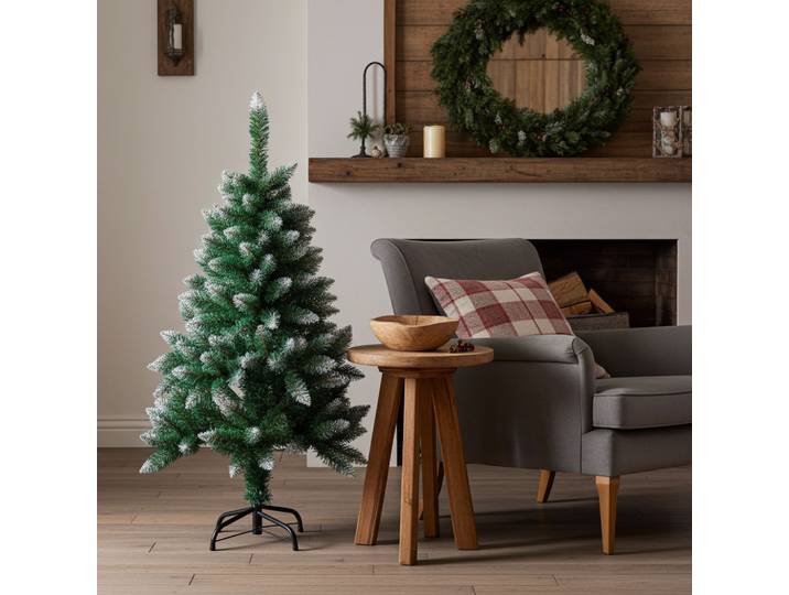 Weihnachtsbaum mit Schneezweigen, 200 Zweige, Ø62 x 120 cm