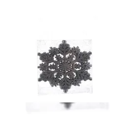Kaemingk Christbaumschmuck Schneeflocke Eisstern Ø 10 cm / 8 Stück silber