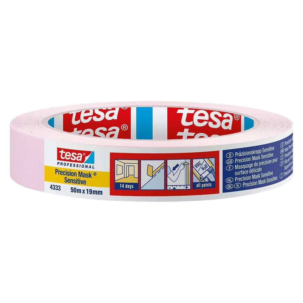 tesa 4333 SENSITIVE Abdeckklebeband für empfindliche Oberflächen (19 mm) (04333-00017-03)
