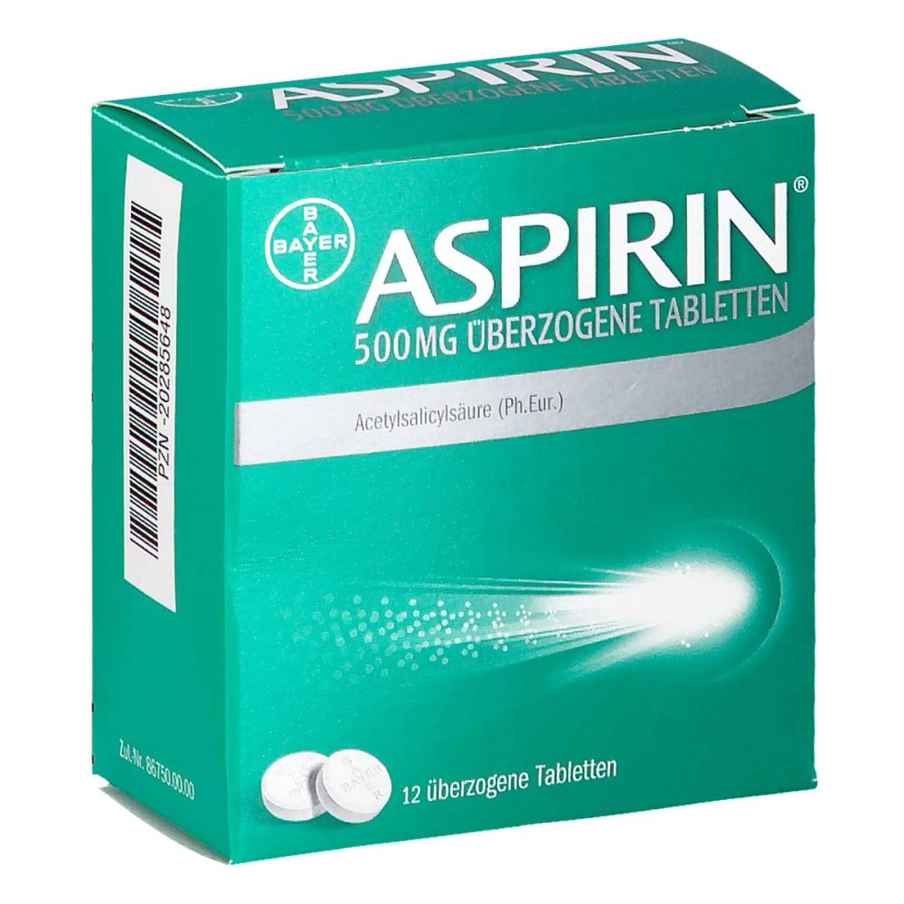 Bayer Vital GmbH Aspirin 500 Mg überzogene Tabletten 20285648