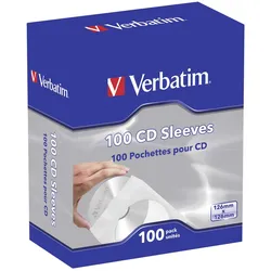 Verbatim - CD-/DVD-Hülle - Kapazität: 1 CD (Packung mit 100)