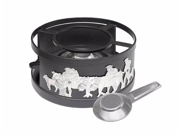 Heidi Cheese Line Rechaud Appenzell 21cm silber – Raclette Zubehör/Fondue Zubehör
