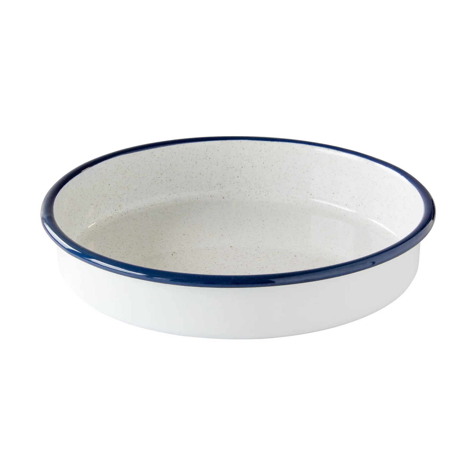 Kockums Jernverk ovenschaal wit-blauw rond Ø28 cm