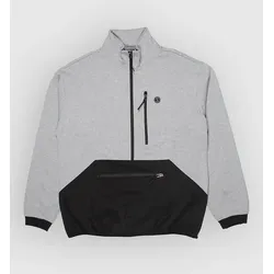 Salty Crew Quay Tech Half-Zip Fleece Pullover grey heather Gr. S