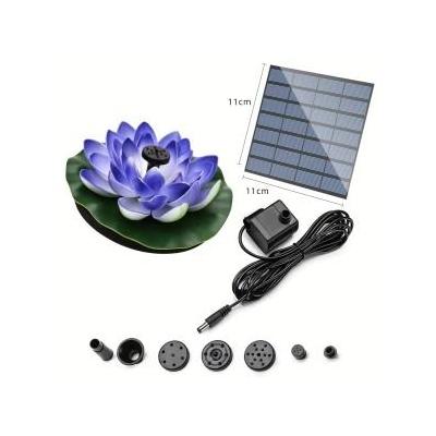 Lotus Solar Fountain Pump For Garden Water Features purple