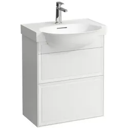 LAUFEN The new classic Waschtisch-Unterbau H4060320856281 57,5x67,5x31,5cm, 2 Schubladen, geschwärzte Eiche