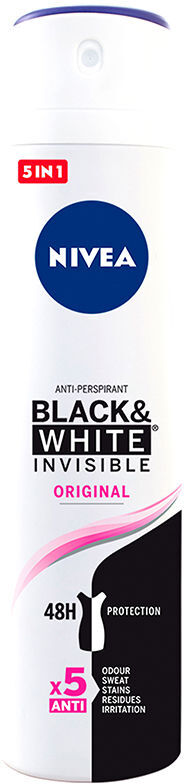 Nivea Black & White Invisible desodorante vaporizador 200 ml