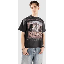 Ninth Hall Desert Inferno Cropped T-Shirt vintage black Gr. S
