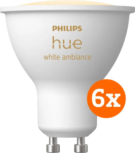 Philips Hue White Ambiance GU10 LED 6-pack