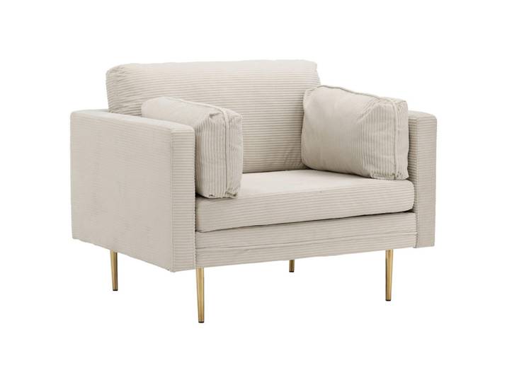 Livetastic Sessel, Gold, Beige, Metall, 110x84x86 cm, Wohnzimmer, Sessel, Sonstige Sessel