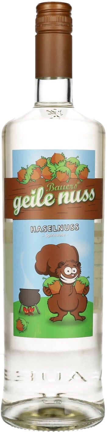 Bauers geile nuss Haselnuss Spirituose 33% Vol. 1l