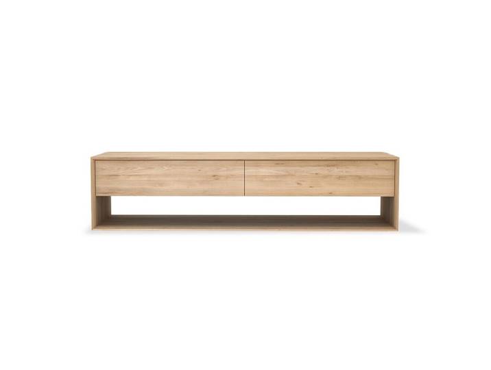 ETHNICRAFT meuble TV NORDIC 180 cm (Naturel - chêne)