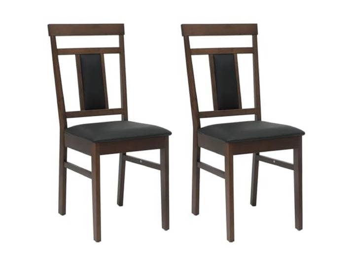 Fisinber Esszimmerstuhl 2er Set aus Kautschukholz Gepolstert Bequeme Polstersitze und standfeste Holzbeine schaffen stilvolle Gemütlichkeit in Küche, Essbereich oder Arbeitszimmer.