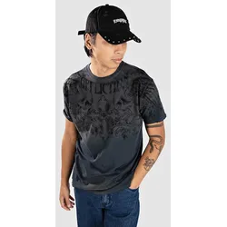 Affliction Winged Up T-Shirt grey vapor wash Gr. M