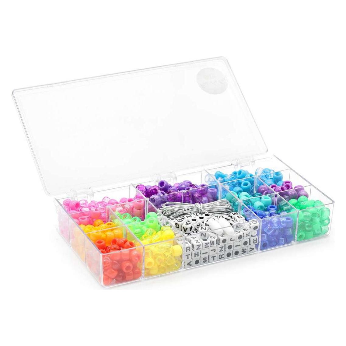 Toymax Rocai perlemix + bogstaver ass. farver m/elastik (714204)