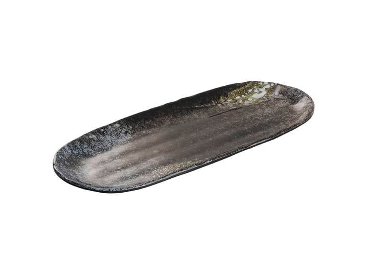 Tablett-Sushiboard Umi 28,5 cm 12 x 2 x 29cm Schwarz/Schwarz