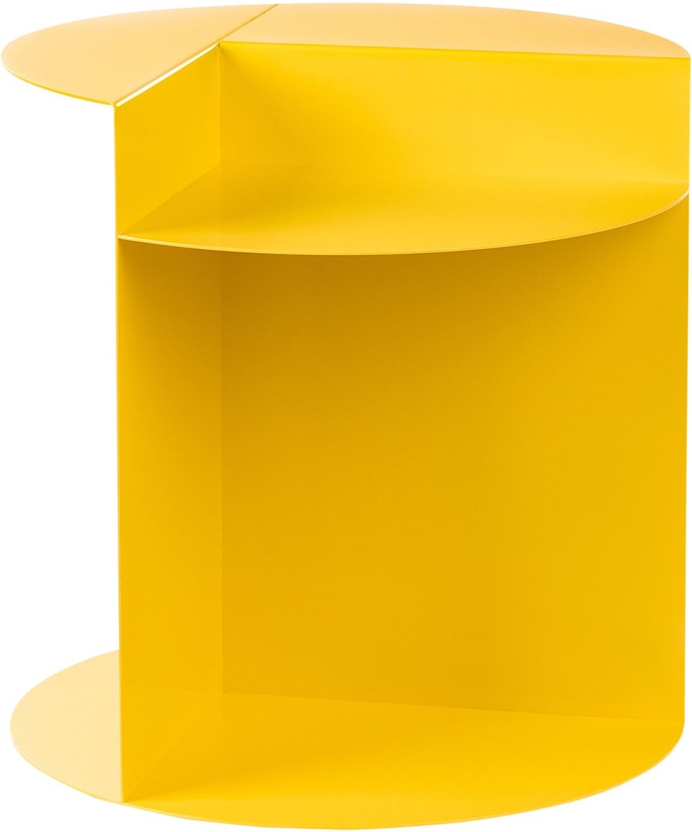 Beliani Bijzettafel Geel