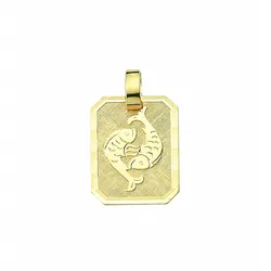 Sternzeichenanhänger ADELIA ́S "Sternzeichen Anhänger Fische 333 Gold ( 8K )", gold, Schmuckanhänger, Damen, Fische, Gold, Goldanhänger Fische