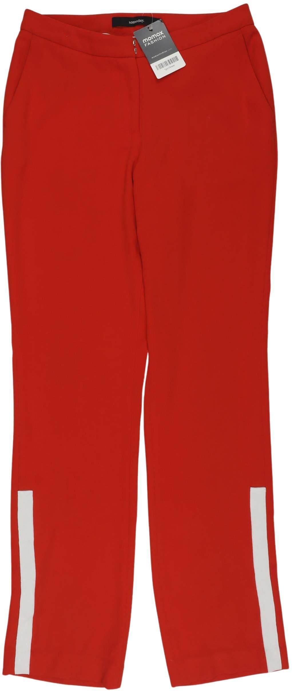 someday. Damen Stoffhose, Rot, Gr. EU 34, Synthetik - Second Hand