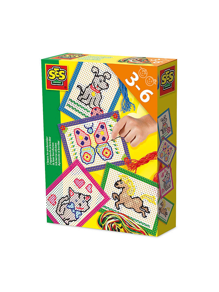 SES Kreativset "Ich lerne sticken" - ab 3 Jahren - onesize