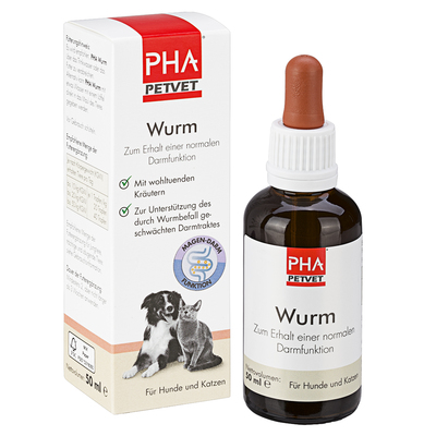 PetVet GmbH PHA Wurm Tropfen f.Hunde/Katzen 50 ml 16866724