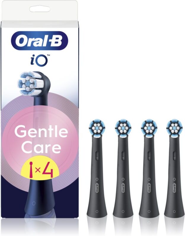 Oral-B iO Gentle Care tête de rechange pour gencives sensibles Black 4 pcs