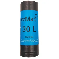Müllbeutel Natura Biomat reMat Recyclingsäcke (Typ 40) 30 L 20 Stück/Rolle, Material aus 100 % Recycling, 550 x 600 mm