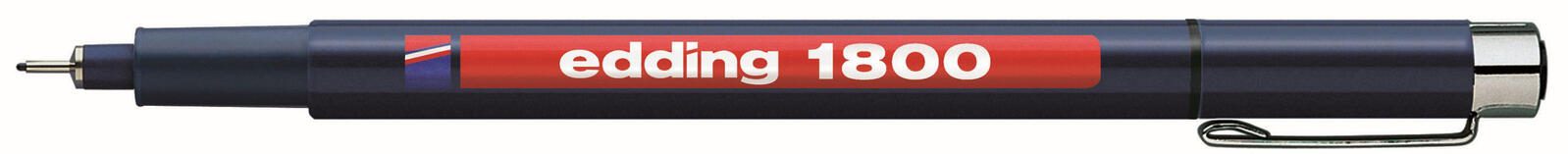 edding 1800 Fineliner 0.25 mm Schwarz 4-180001001