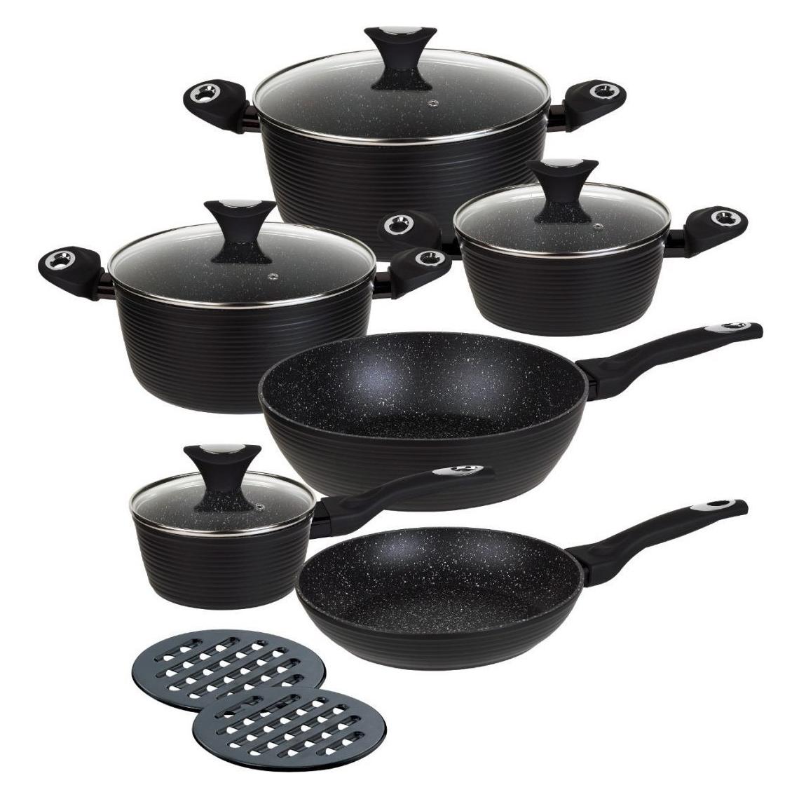 Klausberg Set of 12 GRANITE POTS KB-7244 (KB-7244)