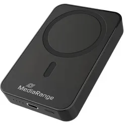 MediaRange Powerbank 10000mAh MagSafe USB-C PD schwarz