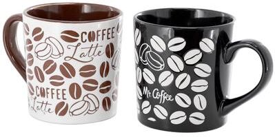Mr. Coffee Set of 2, 18 Ounce Stoneware Mug Set