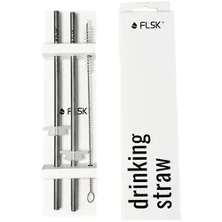 FLSK Strohhalme für Thermobecher to go - Edelstahl - 2 Stück