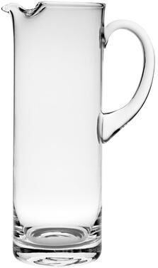Majestic Gifts Clear European Glass Cylinder Pitcher with Handle
