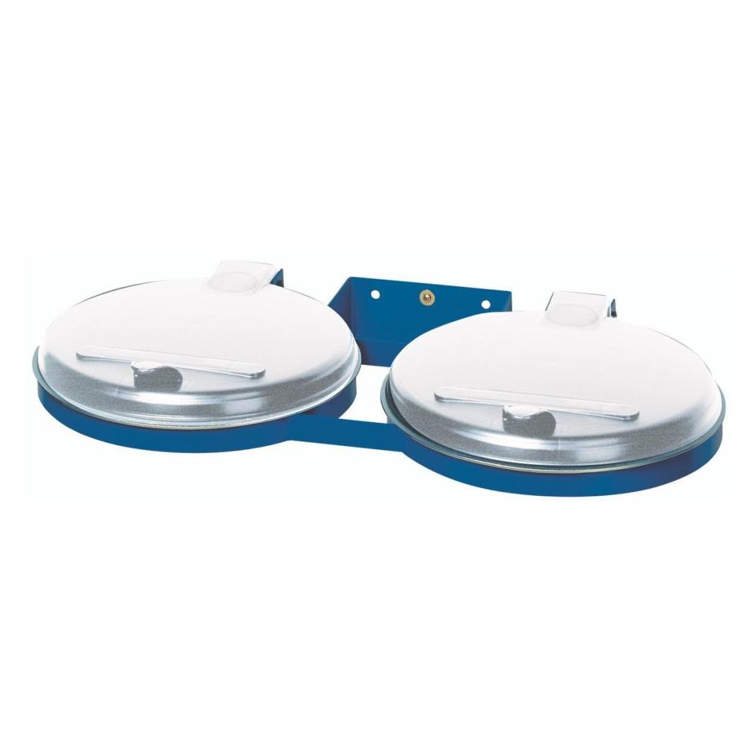VAR Abfallsammler doppelt blau Wandbef. ME-Deckel (120 l) (230412)