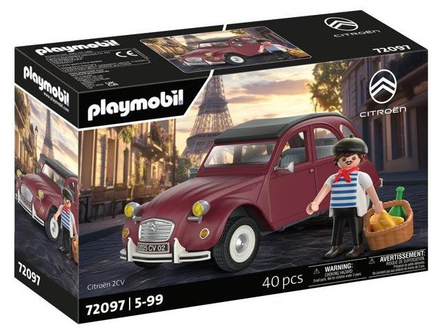 Playmobil 72097 Citroën 2CV Grenat Exclusif verzamelauto met 40 onderdelen