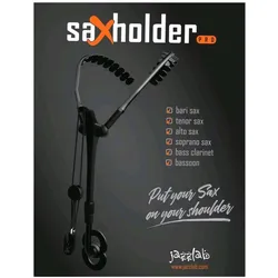 Jazzlab Saxholder SXH-PRO Schultertragesystem für Saxophon - Tragegurt Blasinstr.