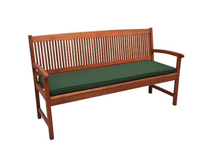 Beautissu Coussin Banc Jardin Matelas extérieur pour terrasse Balcon 180x48x5cm vert foncé confortable véranda assise rembourrage Oeko-Tex Loft BK