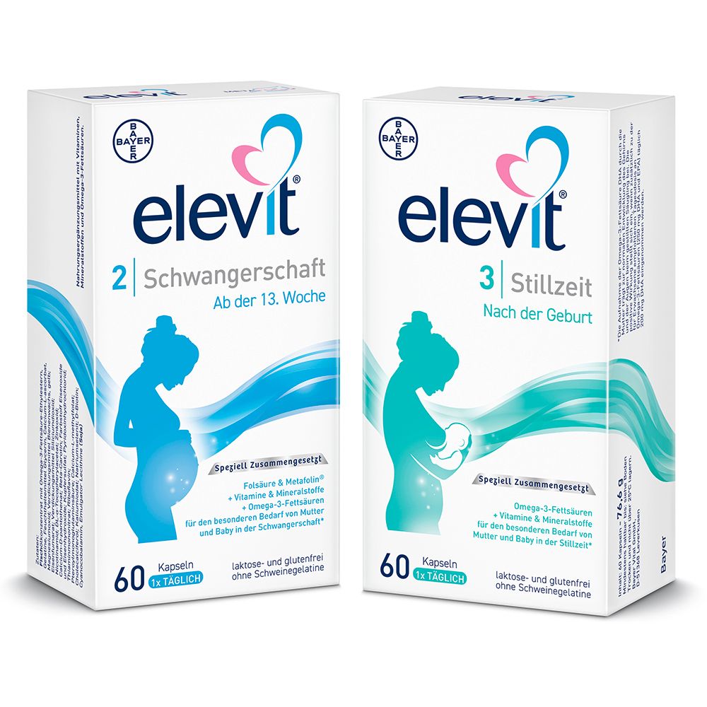 Elevit 2 + 3 Schwangerschaft und Stillzeit 2x60 St Weichkapseln